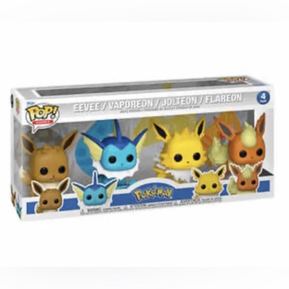 Pokemon Funko Pop Eevee Evolution 4-pack (Brand New)
